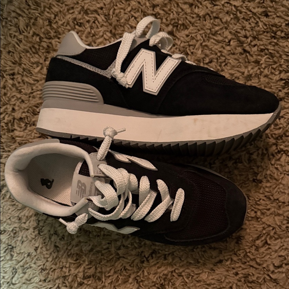 New Balance Black and White Sneakers